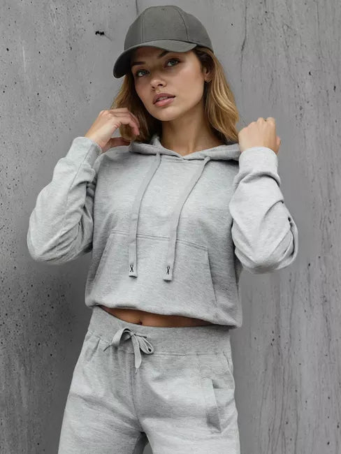 Women's light gray hoodie Sonia