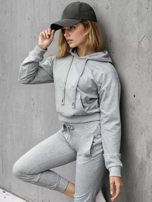 Women's light gray hoodie Sonia