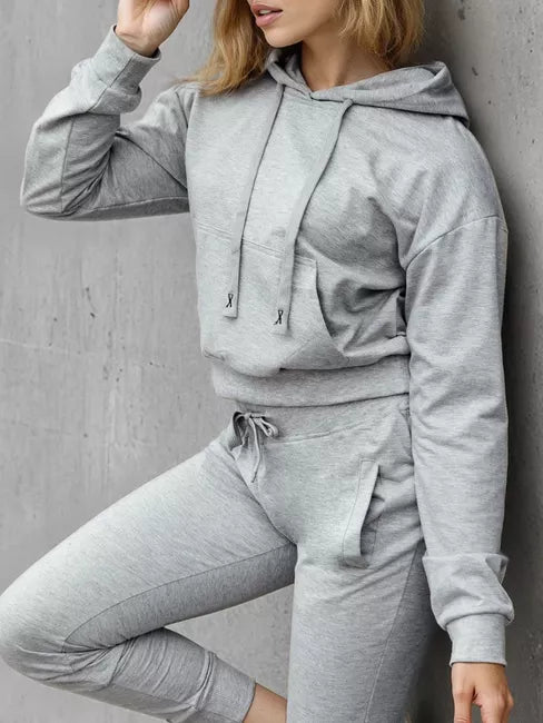 Women's light gray hoodie Sonia