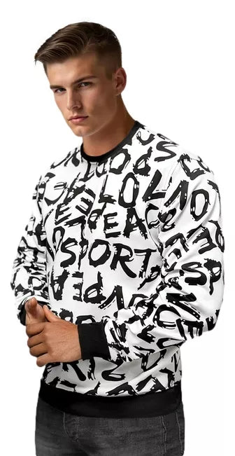 Men's white sweater Bart