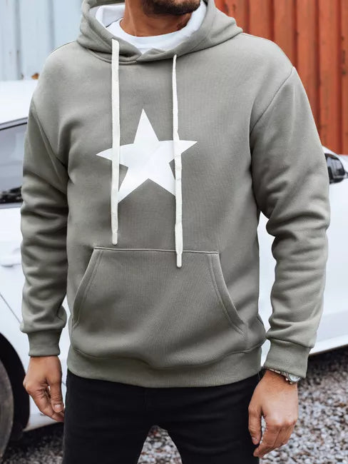 Men's gray hoodie Star