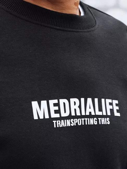 Men's black sweater Medrialife