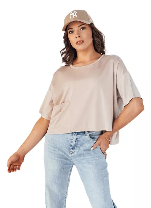 Women's oversized brown T-shirt Eling