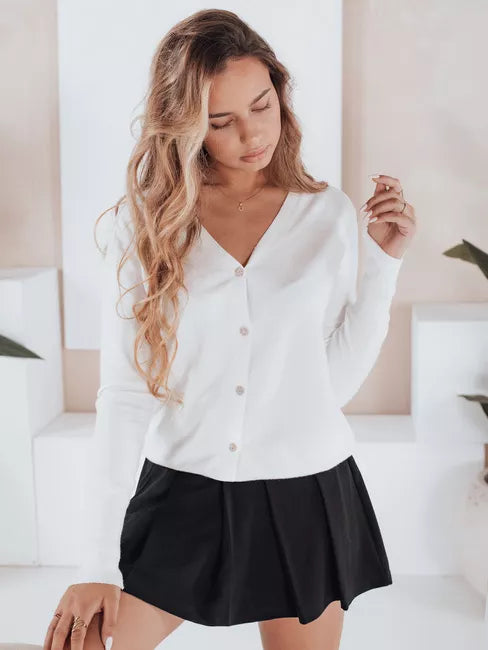 Women's white sweater Glow