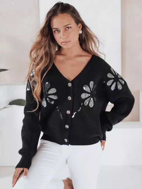 Women's black sweater Kerinda