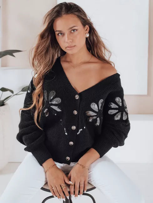 Women's black sweater Kerinda