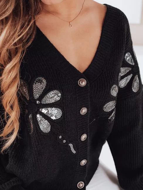 Women's black sweater Kerinda