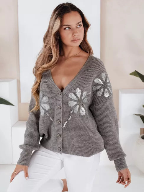 Women's gray sweater Kerinda