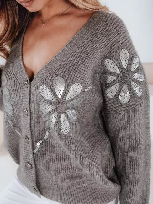 Women's gray sweater Kerinda