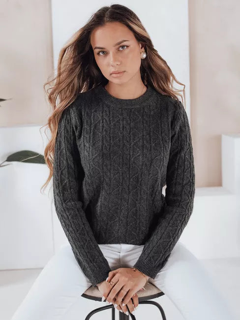 Women's dark gray sweater Bravina