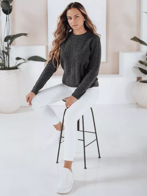 Women's dark gray sweater Bravina