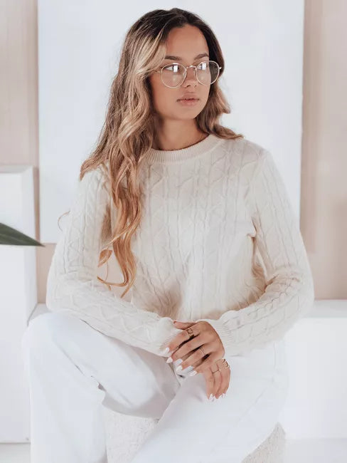 Women's white sweater Bravina