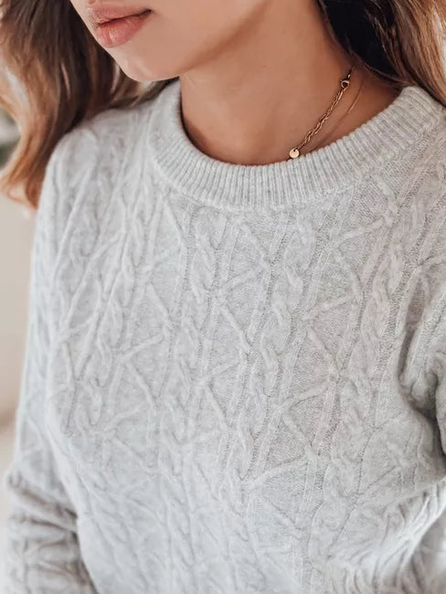 Women's light gray sweater Bravina