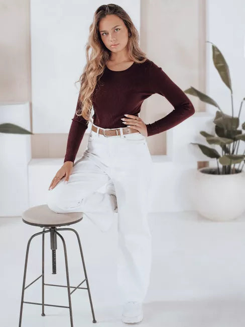 Women's burgundy sweater Gino 