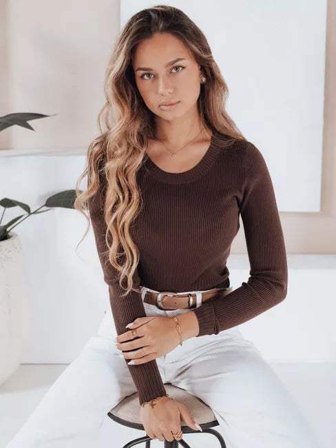 Women's brown sweater Gino 