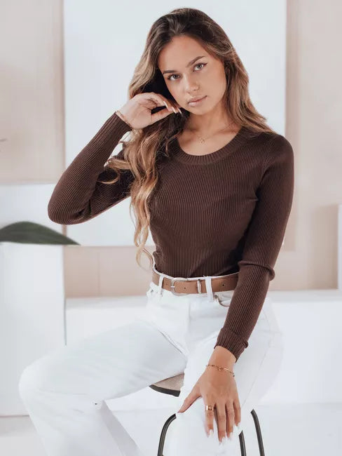 Women's brown sweater Gino 