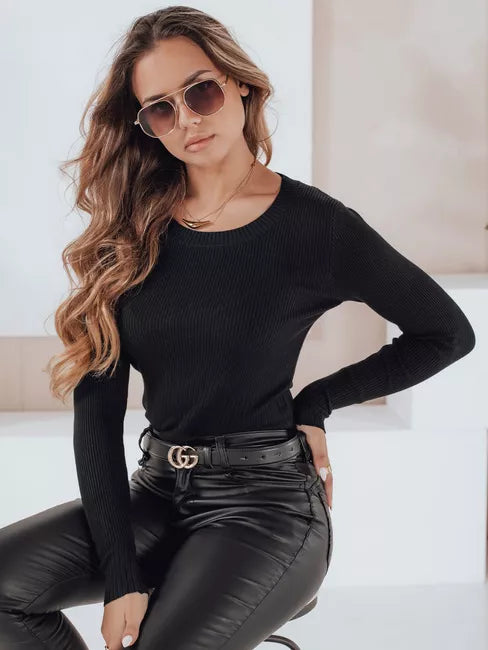 Women's black sweater Gino 