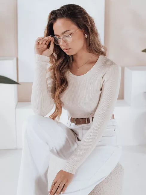 Women's white sweater Gino 