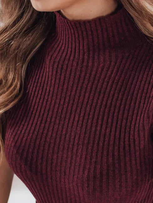 Women's burgundy sweater Bela