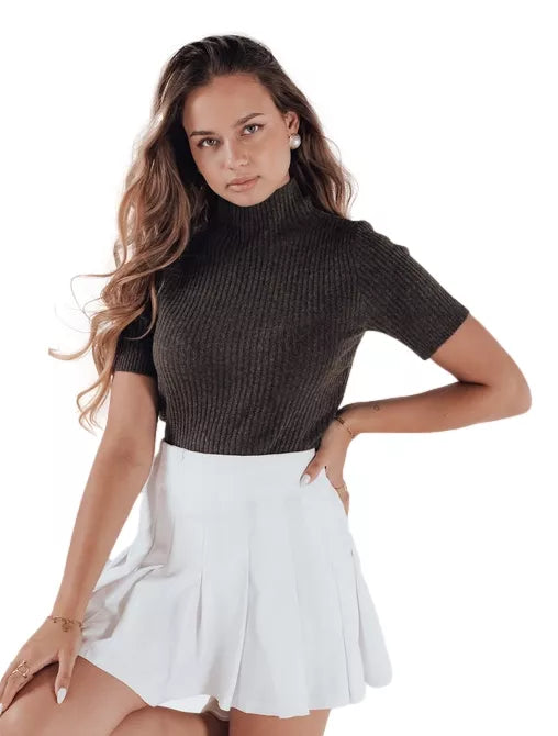 Women's dark brown sweater Bela