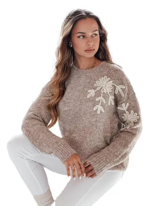 Women's dark brown sweater Daga