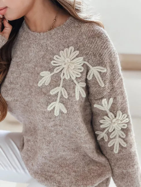 Women's dark brown sweater Daga