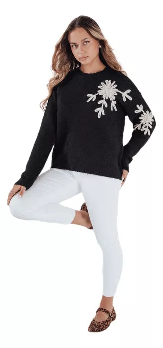 Women's black sweater Daga