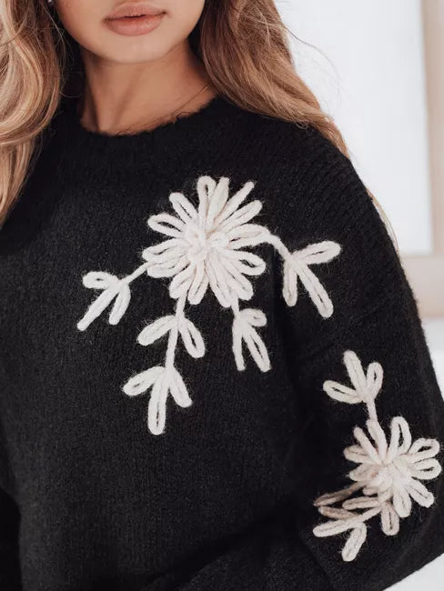 Women's black sweater Daga