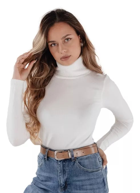 Women's white sweater Vanoria