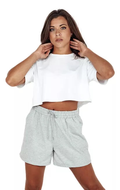 Women's gray shorts Pella