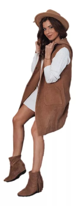 Women's brown vest Artemi 