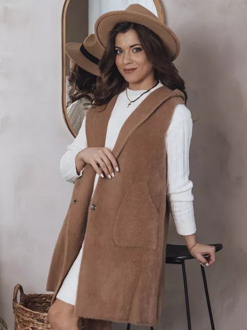 Women's brown vest Artemi 