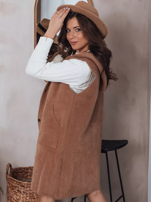 Women's brown vest Artemi 