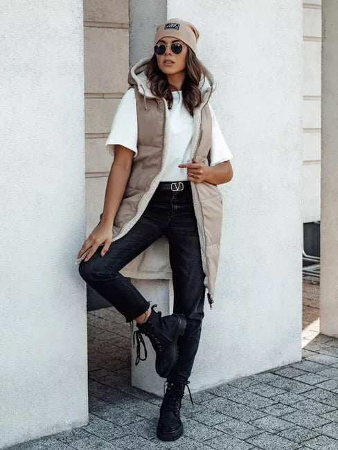 Women's brown vest Belver