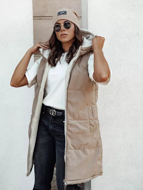 Women's brown vest Belver