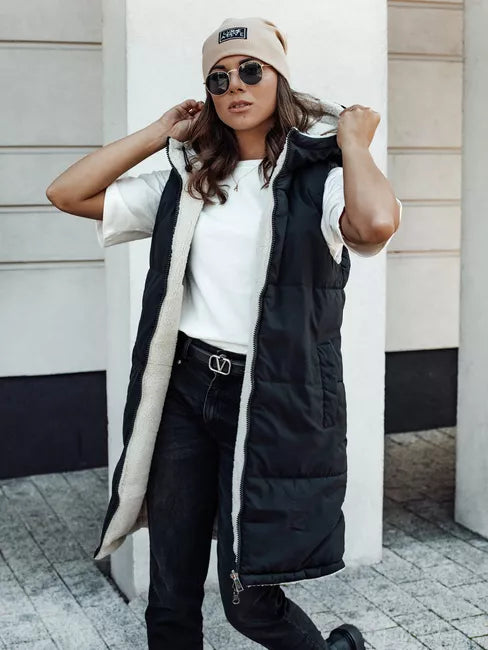 Women's black vest Belver