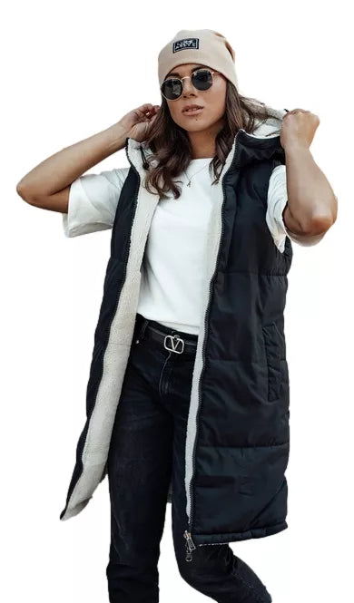 Women's black vest Belver