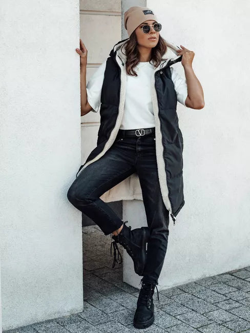 Women's black vest Belver