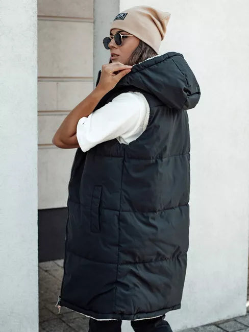 Women's black vest Belver