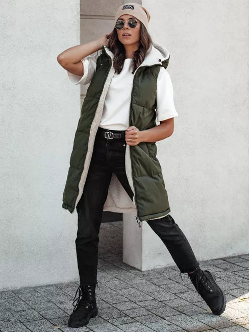 Women's green vest Belver