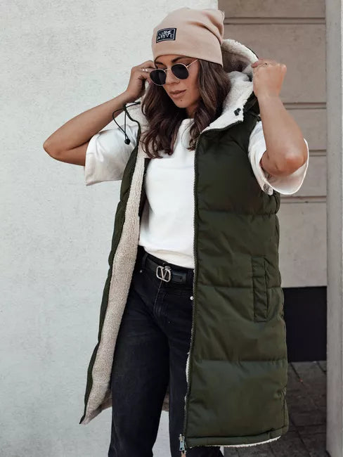 Women's green vest Belver