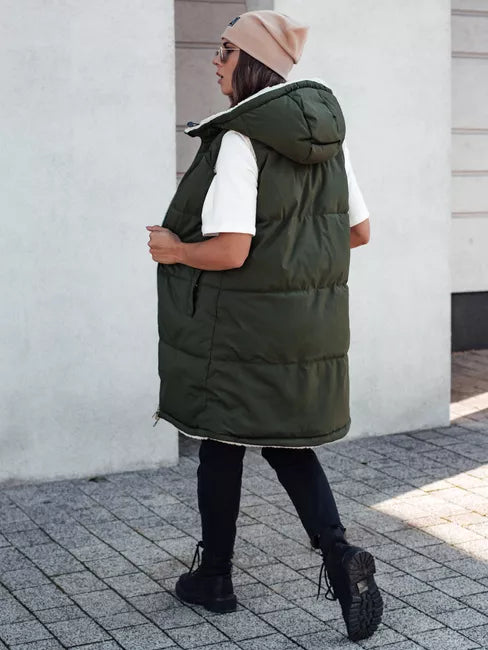 Women's green vest Belver