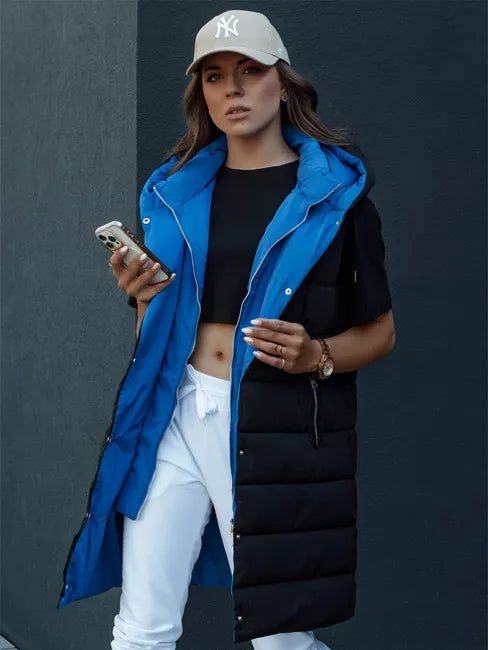 Women's black/blue vest Chester 