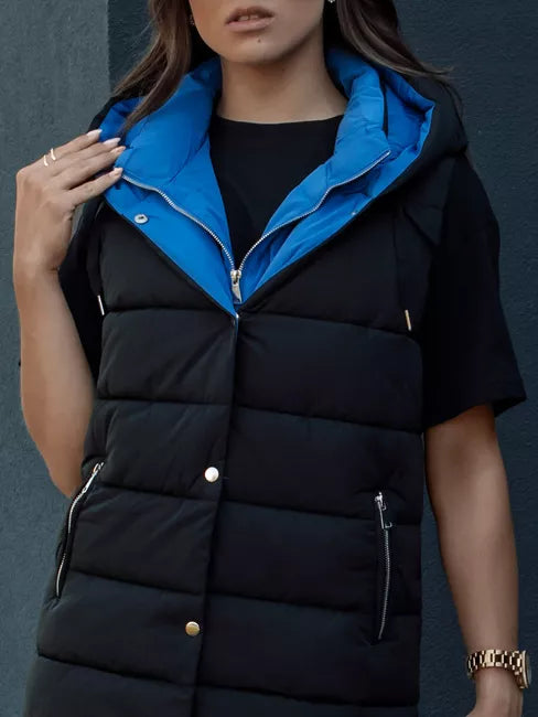 Women's black/blue vest Chester 