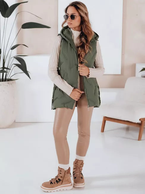 Women's green vest Set