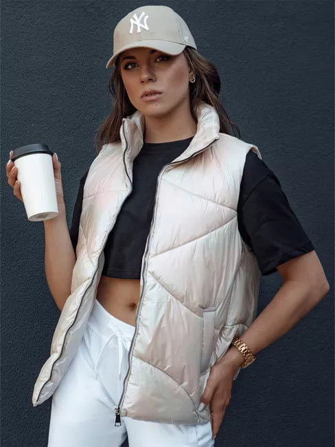 Women's brown shiny vest Bogo 