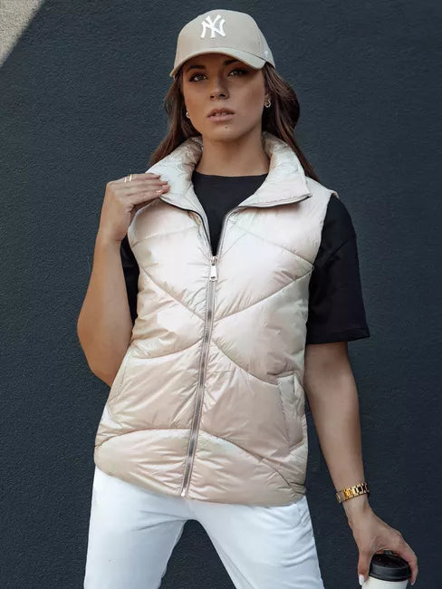 Women's brown shiny vest Bogo 