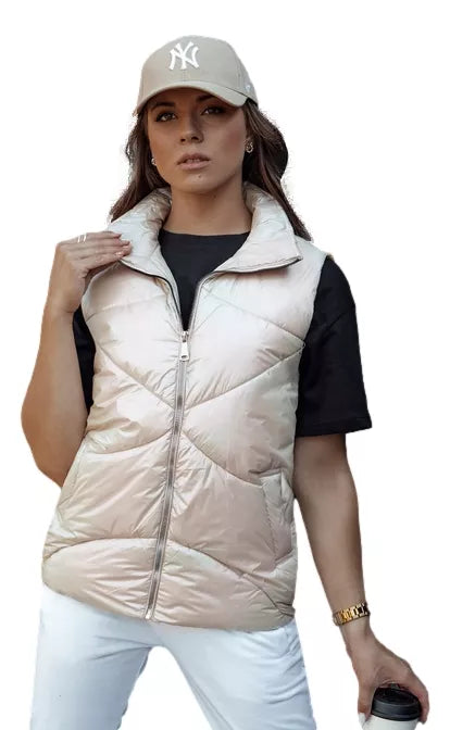 Women's brown shiny vest Bogo 