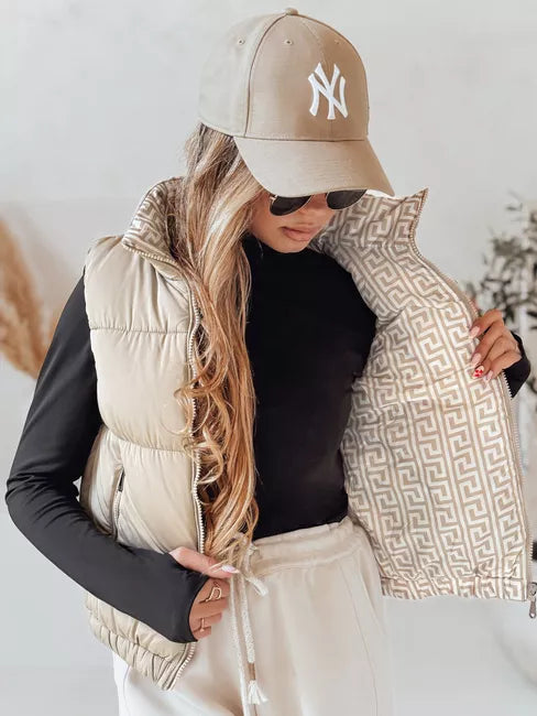 Vest in brown color Debor