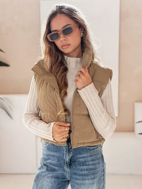 Women's brown vest Veta